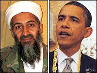 Osama bin Laden and Barack Obama
